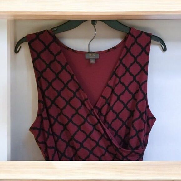 MIX Women's Red and Black Dress – Size Large - Picture 2 of 10